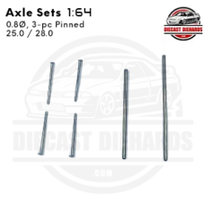 Axle Set: Pin, 0.8 (Staggered: 25.0 / 28.0) Axle Set: Pin, 0.8 (Staggered: 25.0 / 28.0)